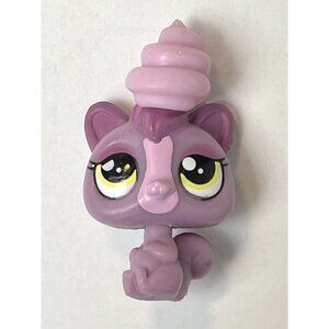 LITTLEST PET SHOP #3711 BLIND BAGS Purple Squirrel Mini Figure w/ Accessory EUC